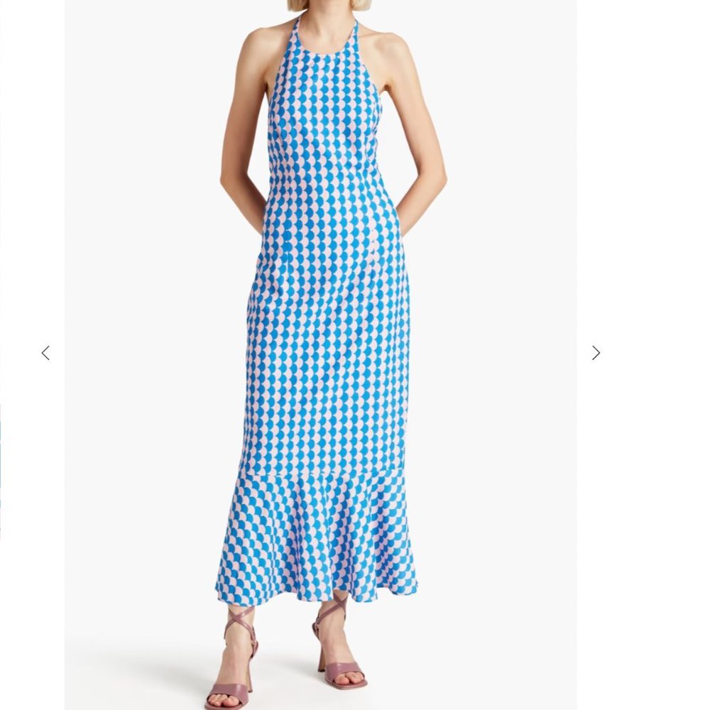 NWT Rhode Florence Dress Love Life Mermaid Halter $650 RRP US 2 Small